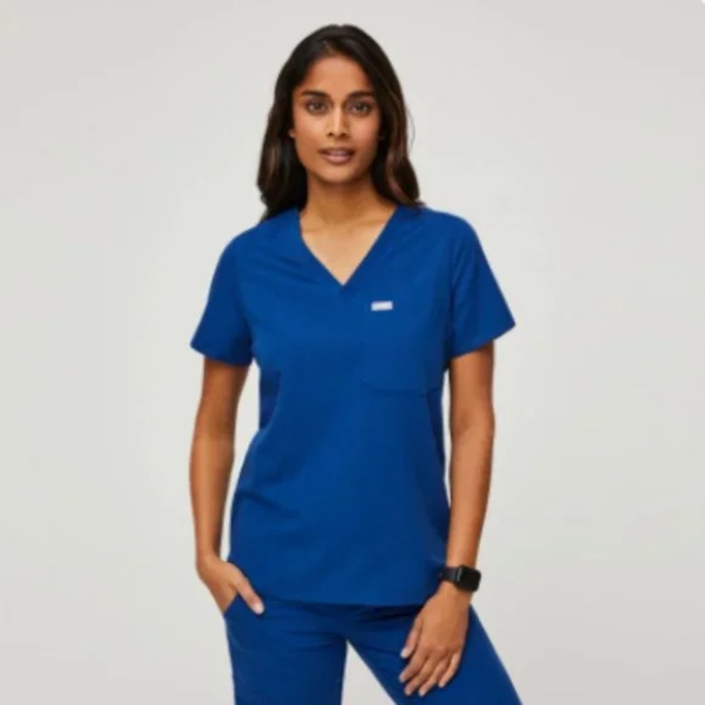 Figs - Electric Blue - Zamora™ (PETITE) & Catarina™ Scrub Set (NWT)